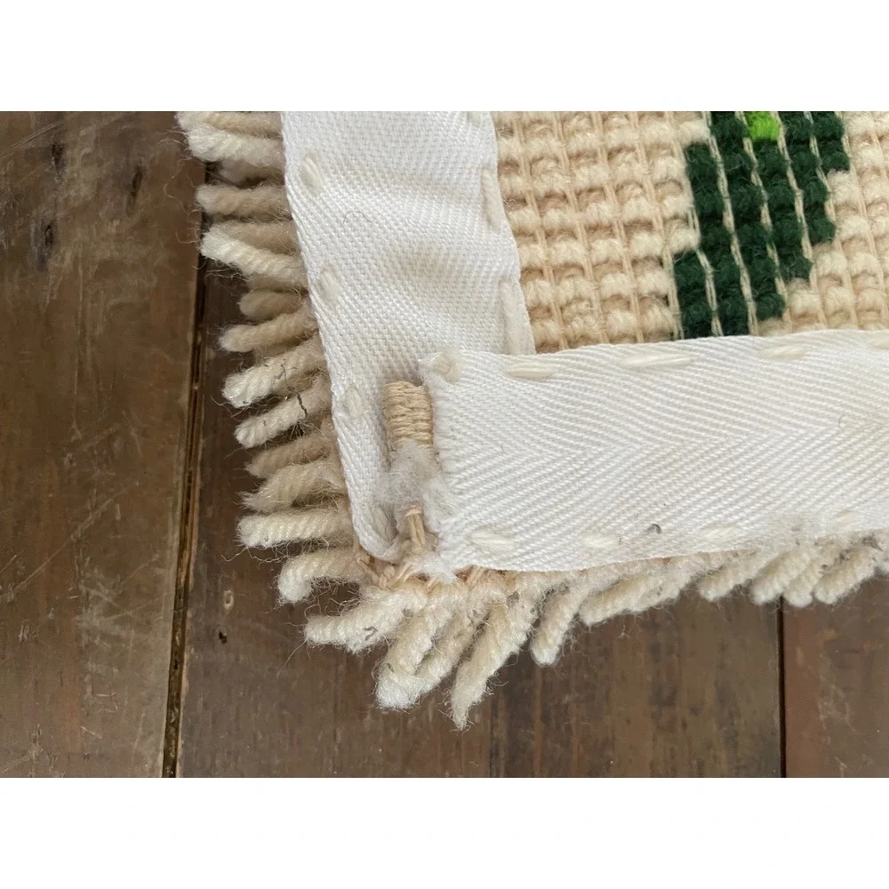 Vintage 70's Tiger Latch Hook‎ Rug Wall Hanging Art Jungle Decor